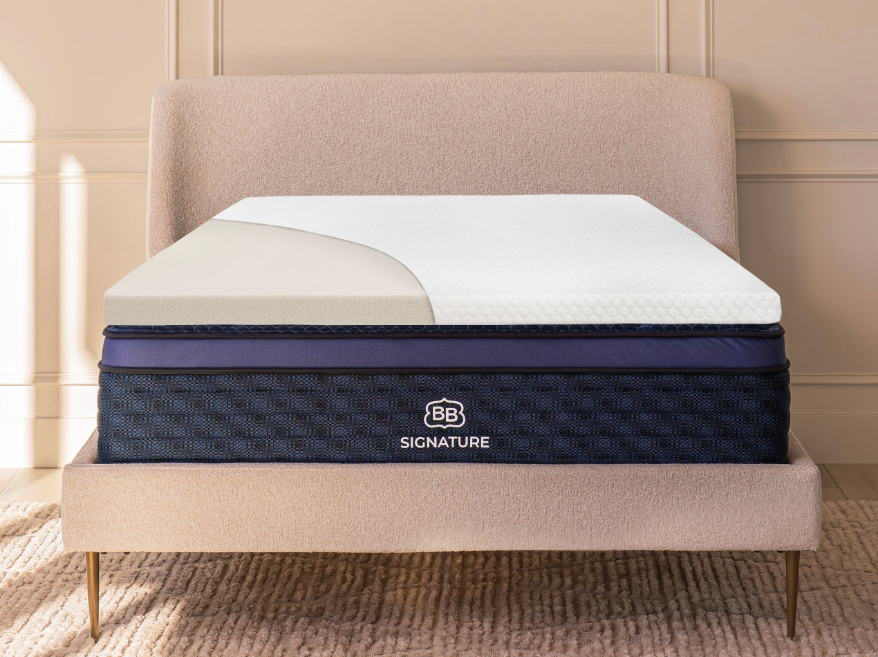 4-lb. Memory Foam Topper - angle view