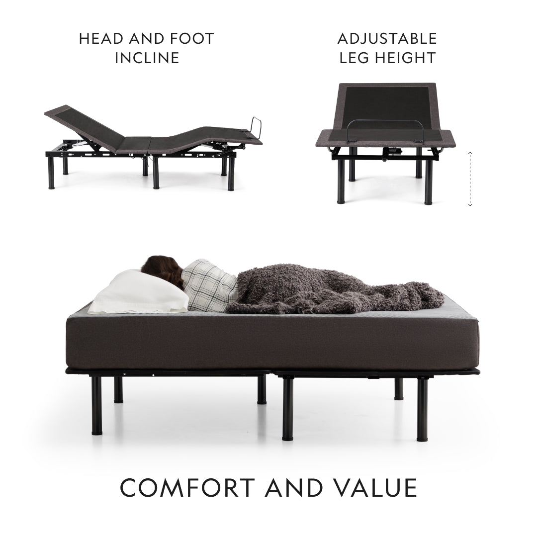 E255 Adjustable Base - side view