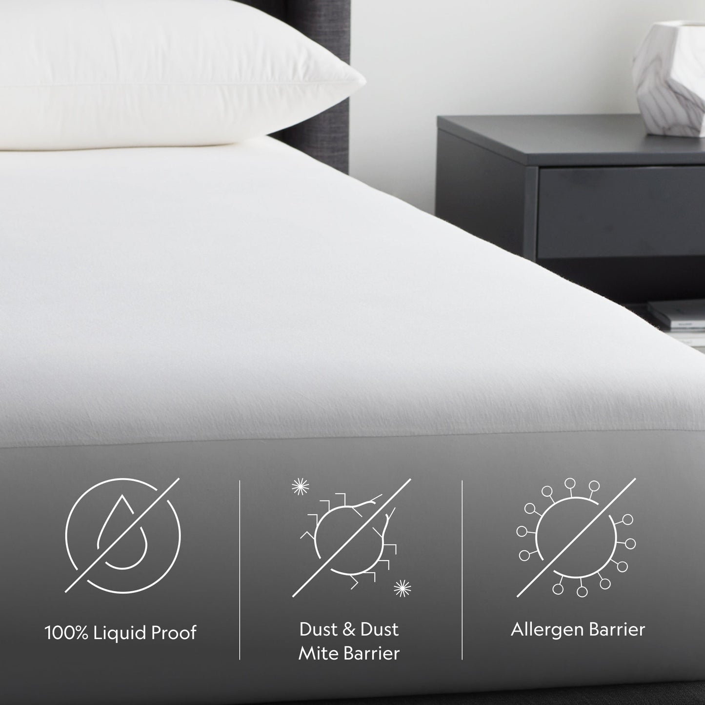 Five Sided + OmniPhase Mattress Protector - lifestyle view