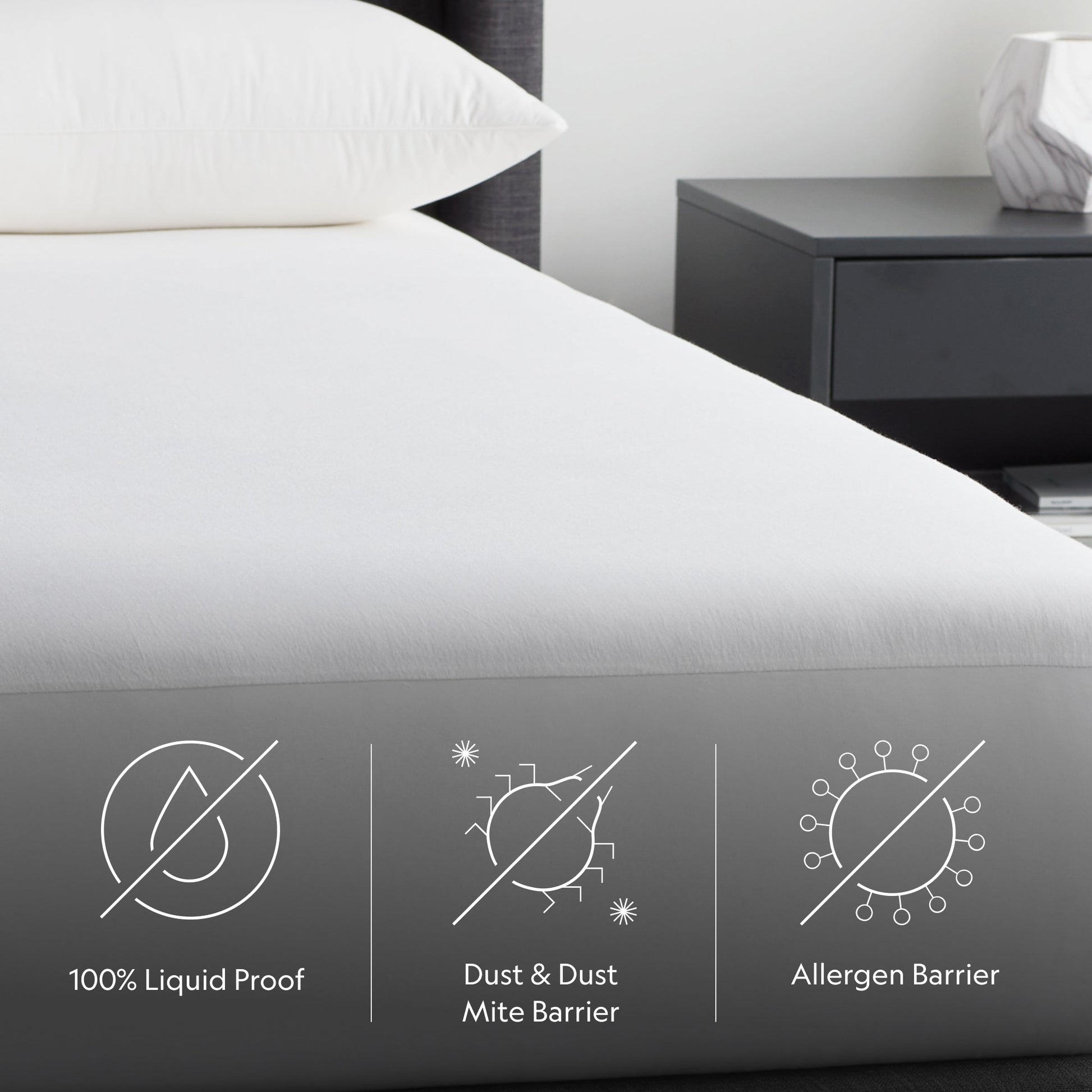 Five Sided + OmniPhase Mattress Protector - lifestyle view