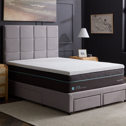Gel Memory Foam Mattress Topper - angle view