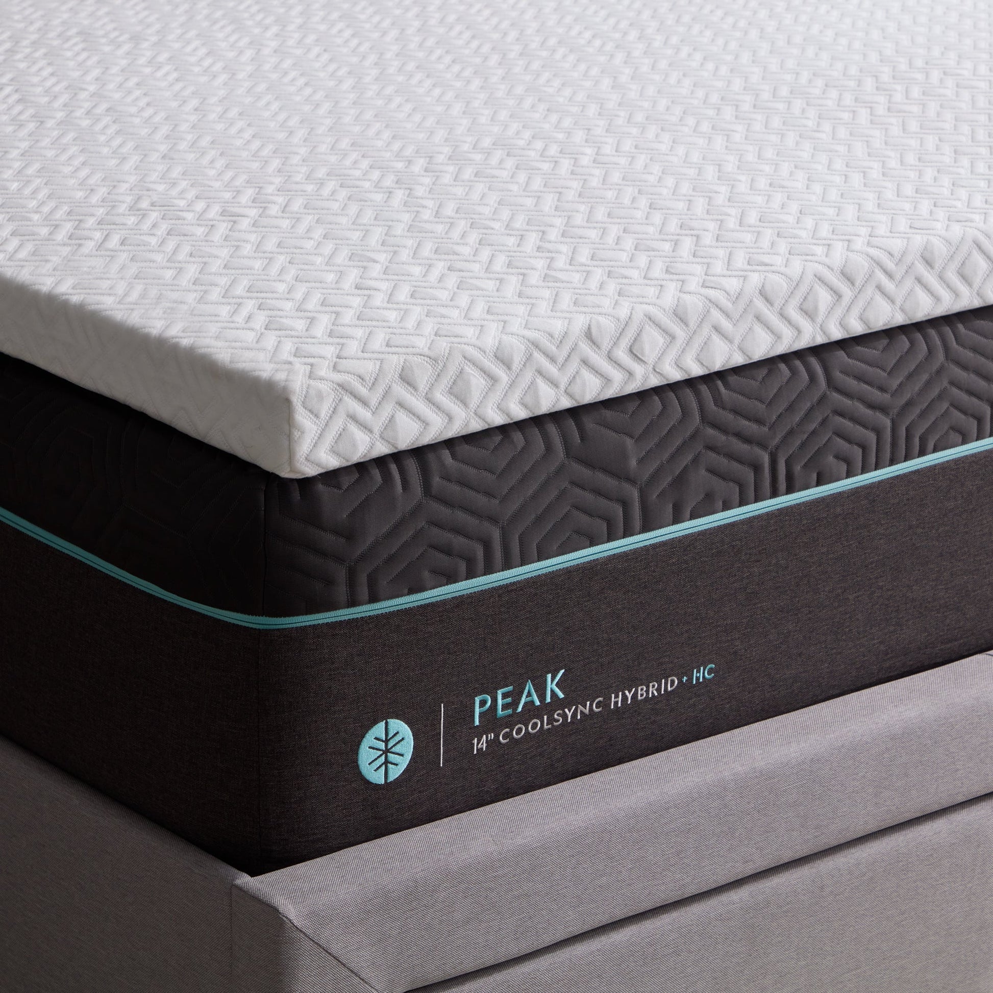 Gel Memory Foam Mattress Topper - side view