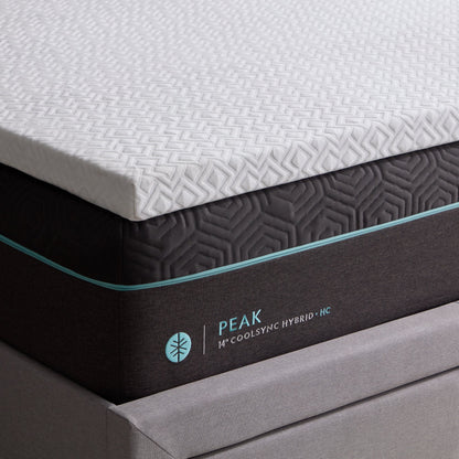 Gel Memory Foam Mattress Topper - side view
