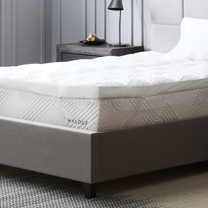 Down Alternative Mattress Topper - angle view
