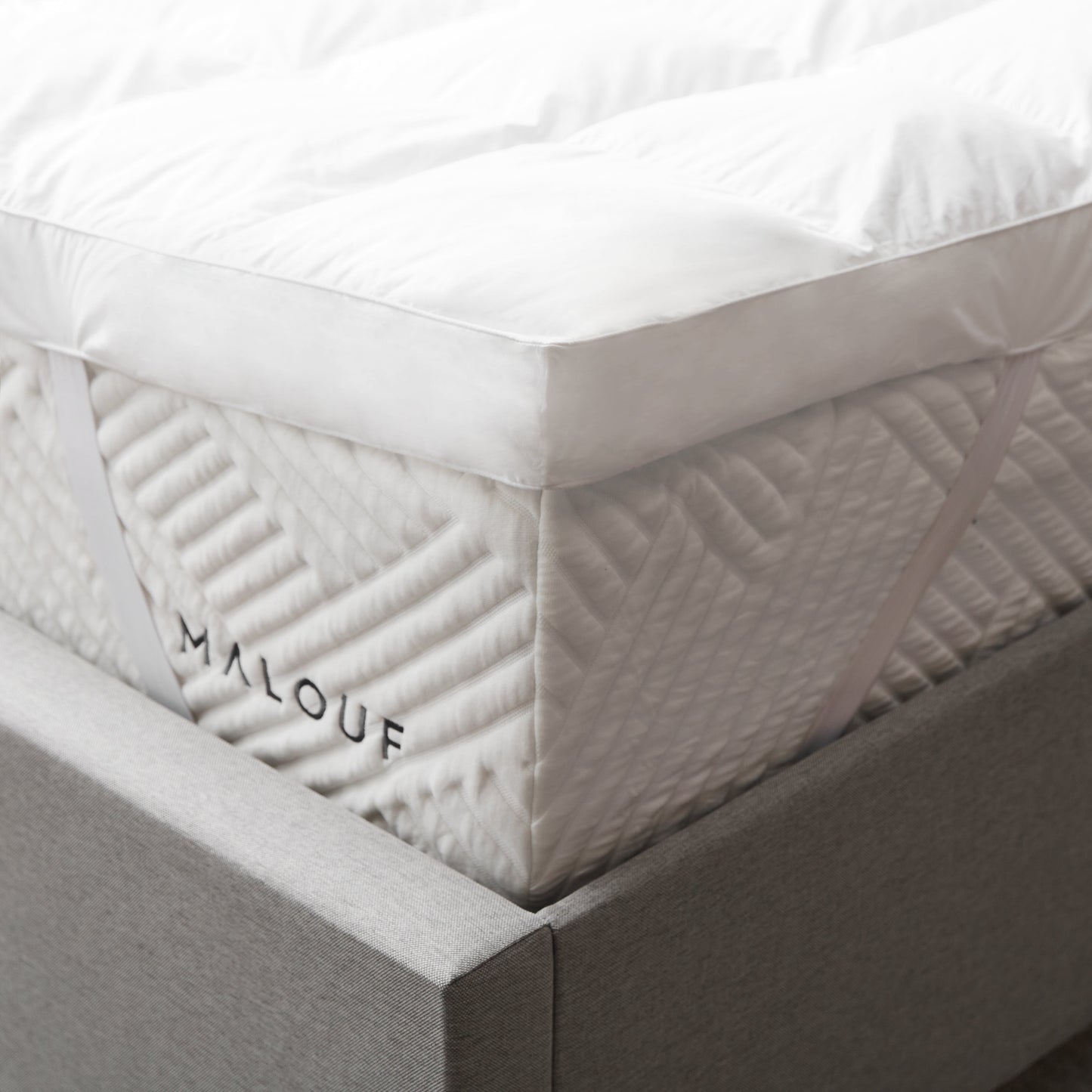 Down Alternative Mattress Topper - side view