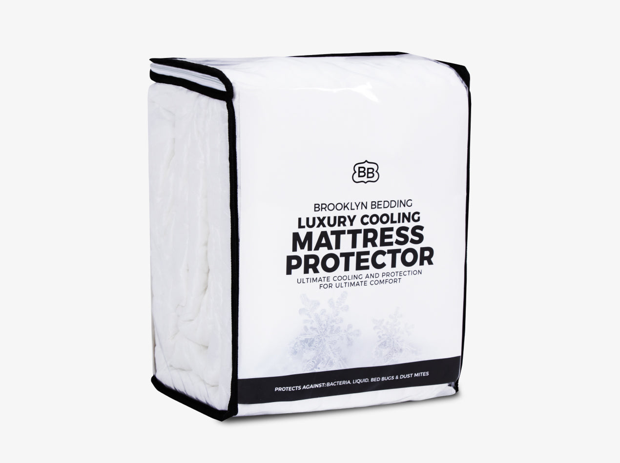 Luxury Cooling Mattress Protector - lifestyle view