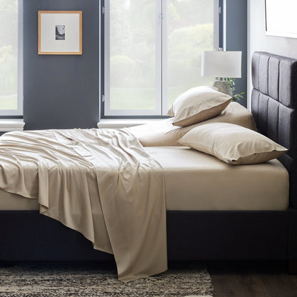 Smooth Bamboo Rayon Sheet Set - detail view