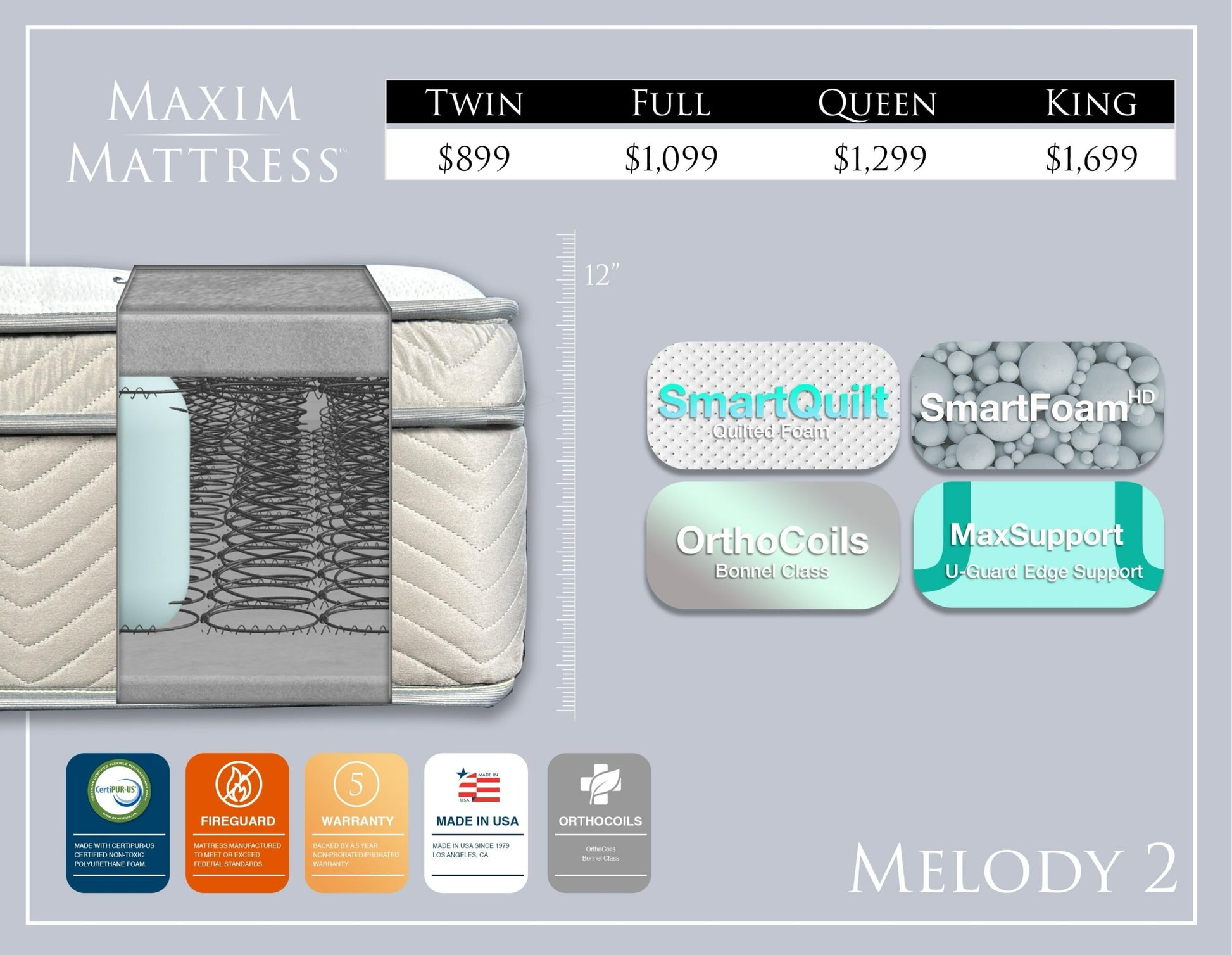 Melody 2 - Twin XL