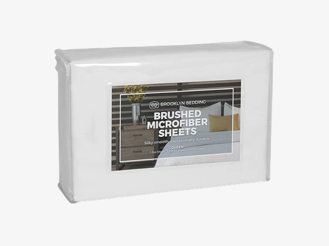 Brushed Microfiber Sheets - Final Clearance Price - angle view