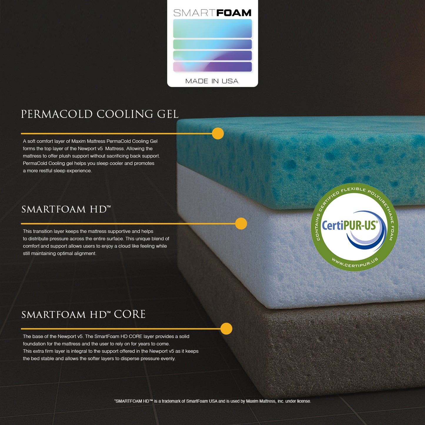 Newport Cooling Mattress - Firm - Eastern King