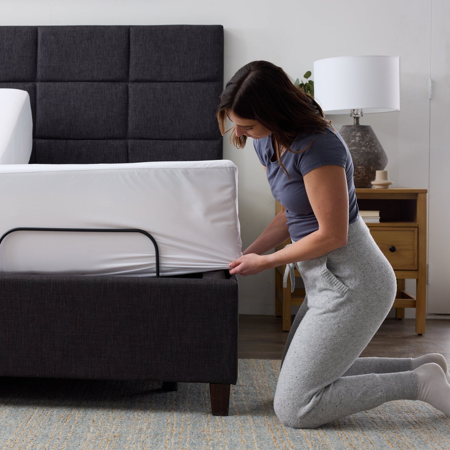 Five Sided + OmniPhase Mattress Protector - side view