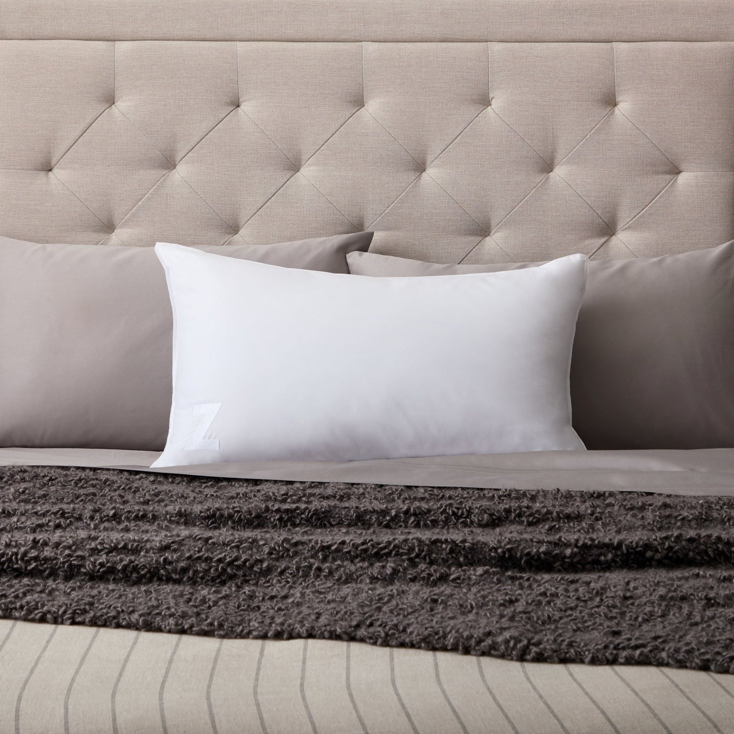 Gelled Microfiber Pillow - angle view