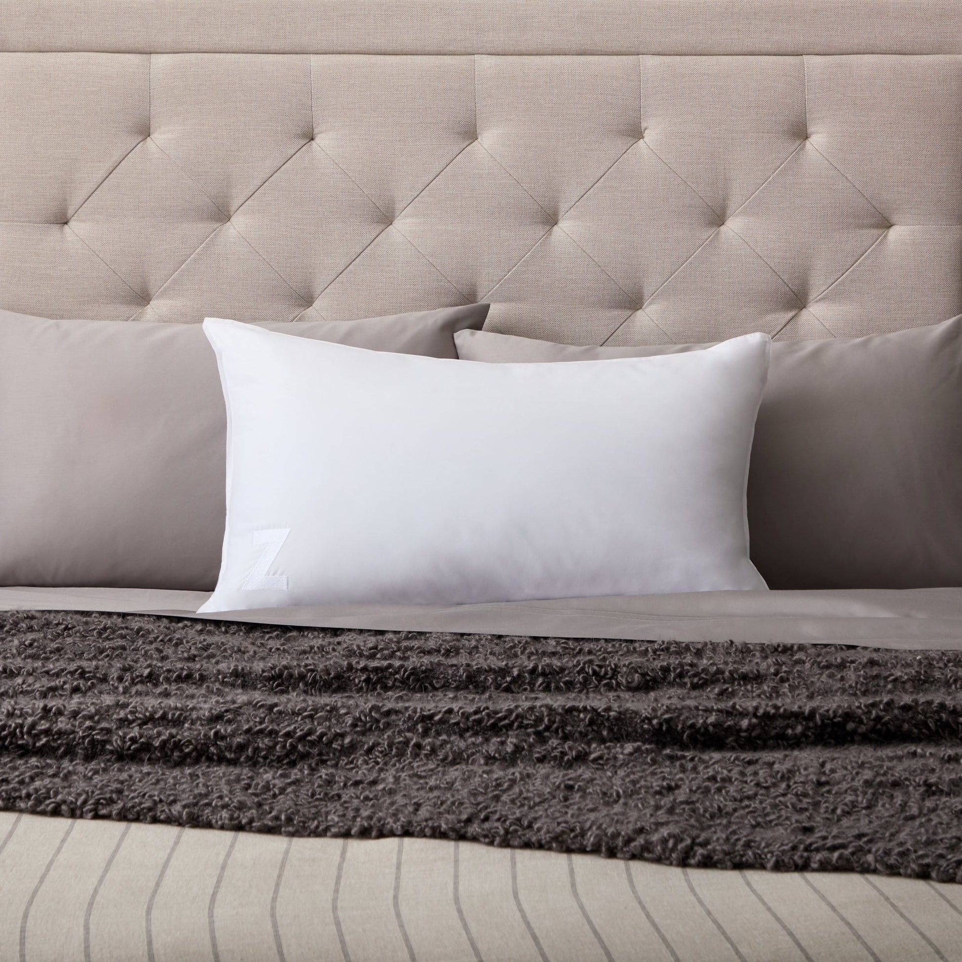 Gelled Microfiber Pillow - angle view