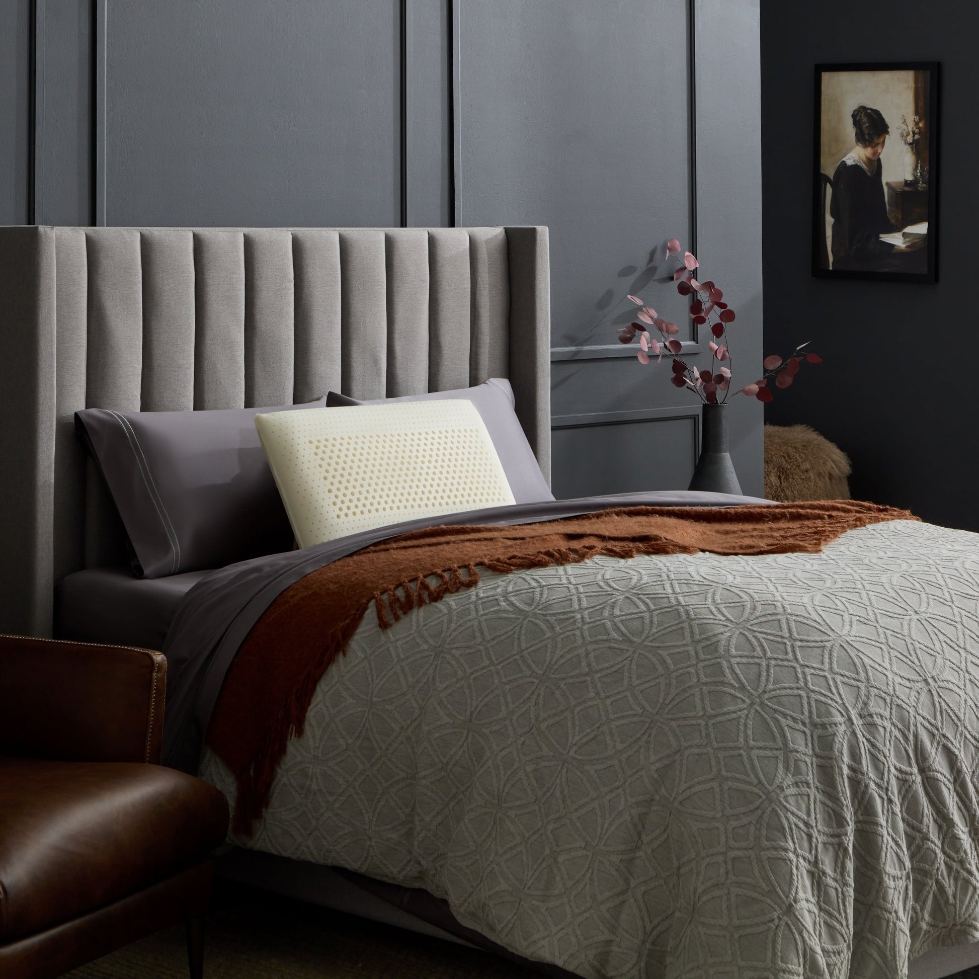 Zoned Talalay Latex Pillow - lifestyle view