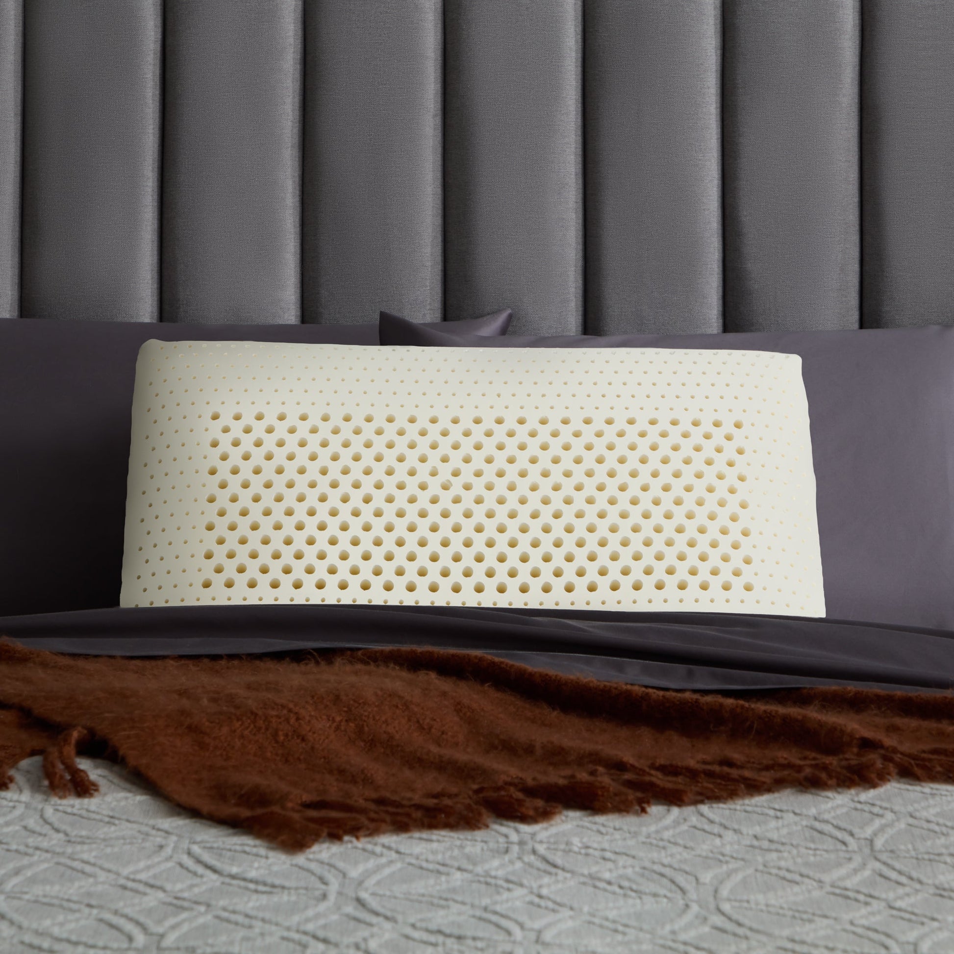 Zoned Talalay Latex Pillow - angle view
