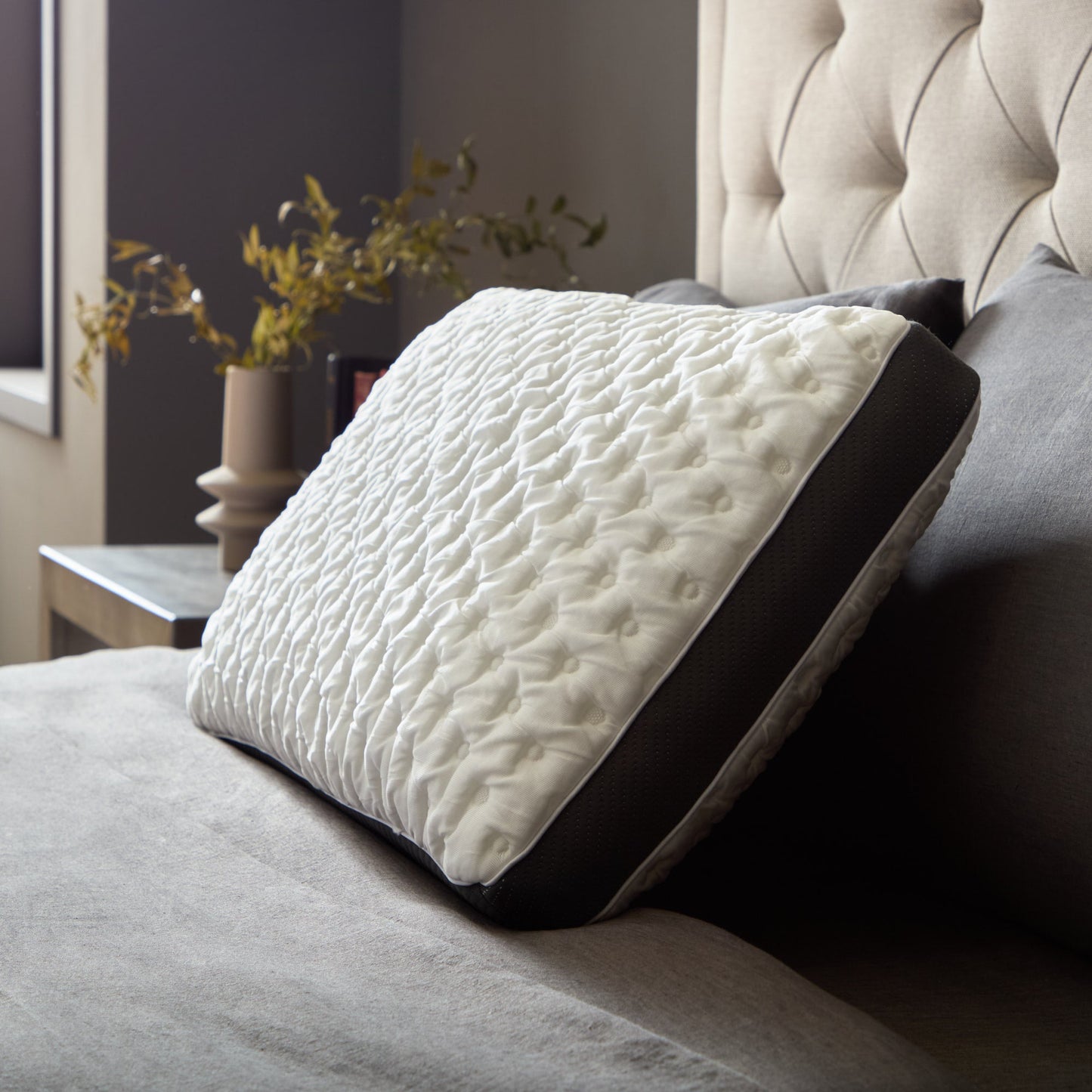 Quilted Convolution Pillow - side view