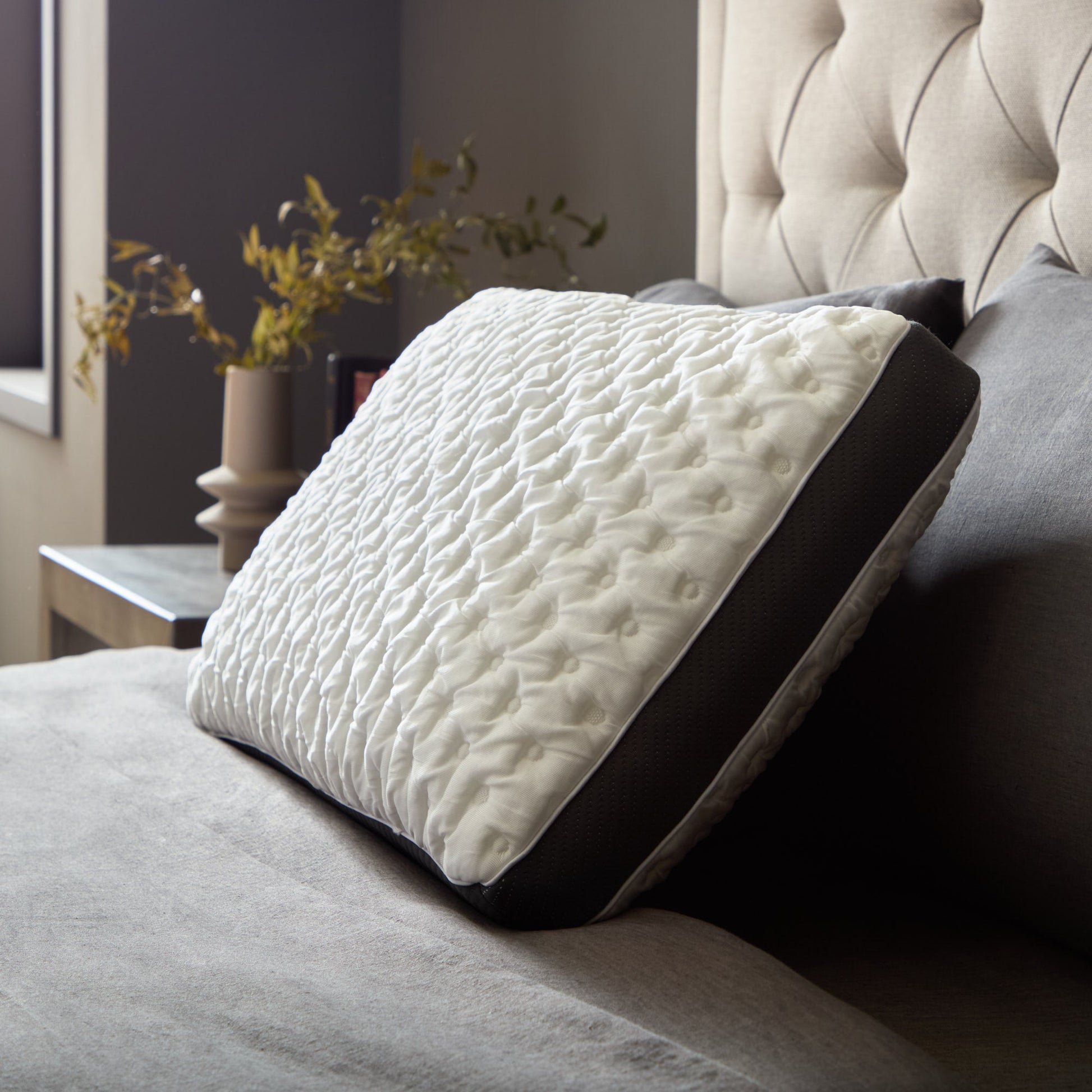 Quilted Convolution Pillow - side view