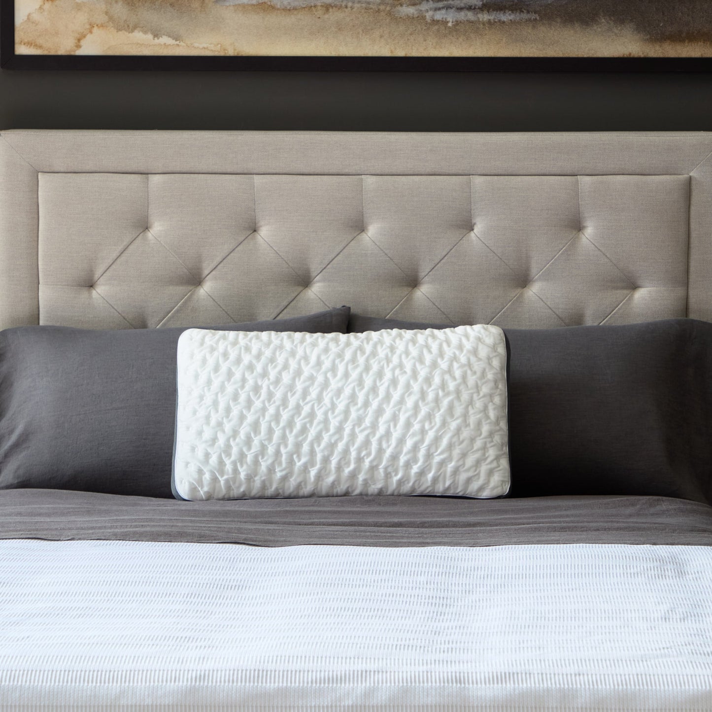 Quilted Convolution Pillow - angle view