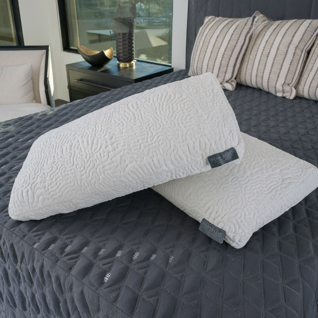 PureBliss High Profile Natural Talalay Latex Pillow - detail view